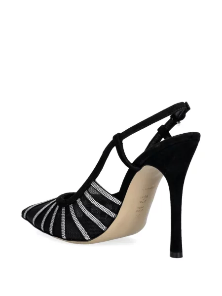 Pantofi cu toc Pollini plasă negru