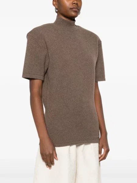 Kratak top Jacquemus smeđa