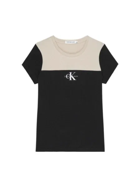 Tricou copii Calvin Klein Jeans negru