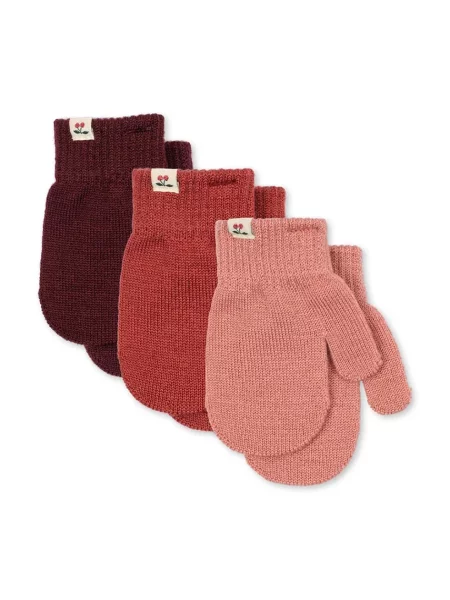 Konges Sløjd рукавиці дитячі з додаванням вовни 3 PACK FILLA MITTENS