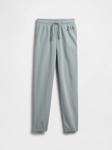Pantaloni sport copii Gap alb