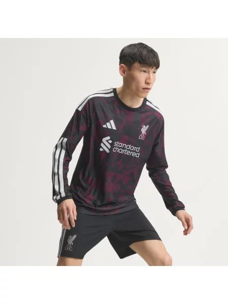 Oryginalna koszulka z trzeciego zestawu z długim rękawem Liverpool FC czarna