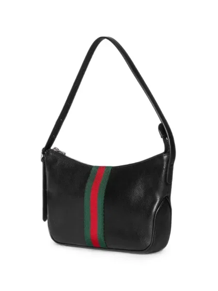 Geantă crossbody Gucci din piele cu dungi negru