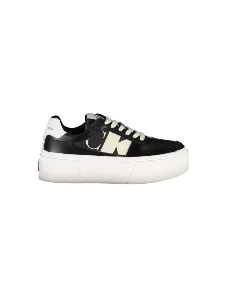 Sneakersy Calvin Klein skórzane czarne