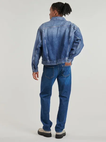Geacă de blugi Calvin Klein Jeans albastru