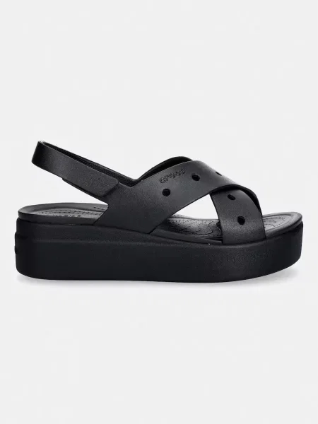 Crocs szandál Brooklyn 4U Cross Strap Sandal fekete