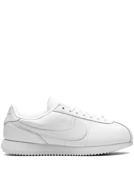 Retro leopardí manšestrový top Nike bílý