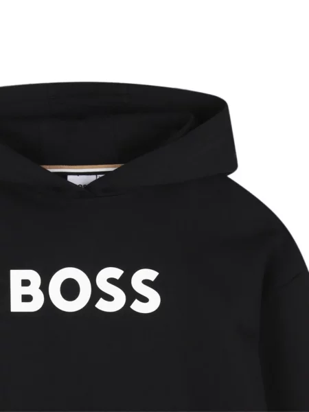 Bluza z kapturem dziecięca Bosswear czarna
