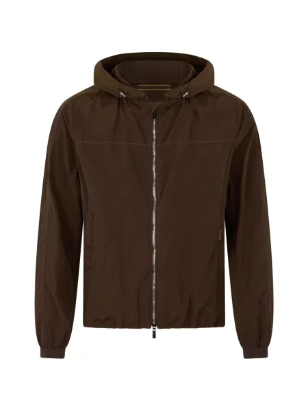 Geacă Moorer cu glugă maro