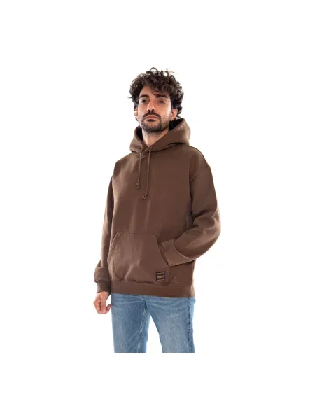 Bluza z kapturem Levi's z kapturem brązowa