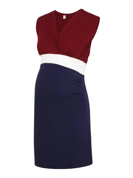 Bebefield Rochie Giulia albastru închis / roşu închis alb