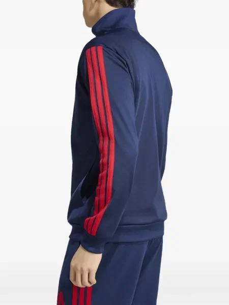 Lung geacă cămașă Adidas cu broderie alergare alb