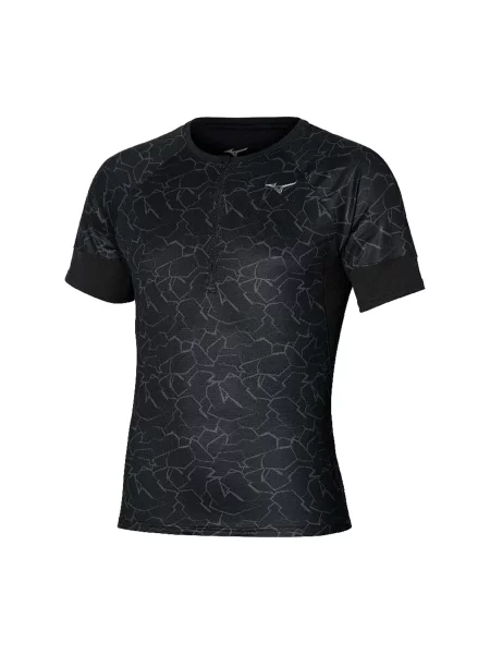 Koszulka do biegania Mizuno Graphic Trail Tee czarna