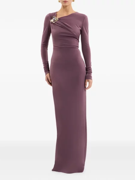 Rochie maxi Rebecca Vallance lungă de costum violet