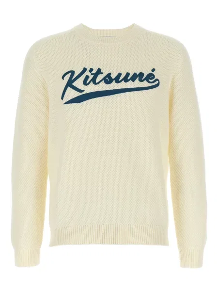 Pulover Maison Kitsune alb