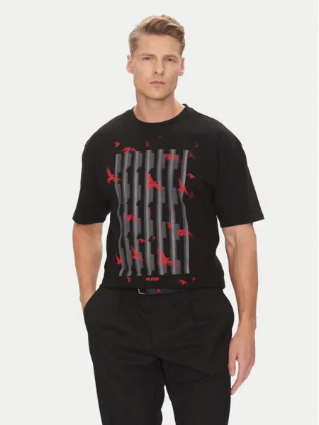 Тениска Hugo черно