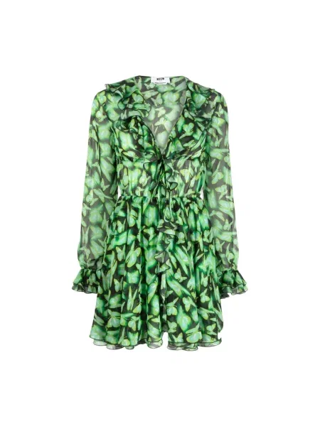 Sukienka Msgm z falbankami
