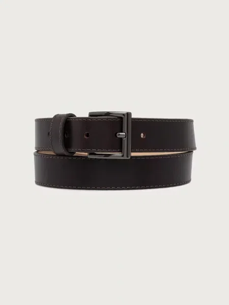 Tommy Hilfiger ζώνη ανδρική δερμάτινη καφέ