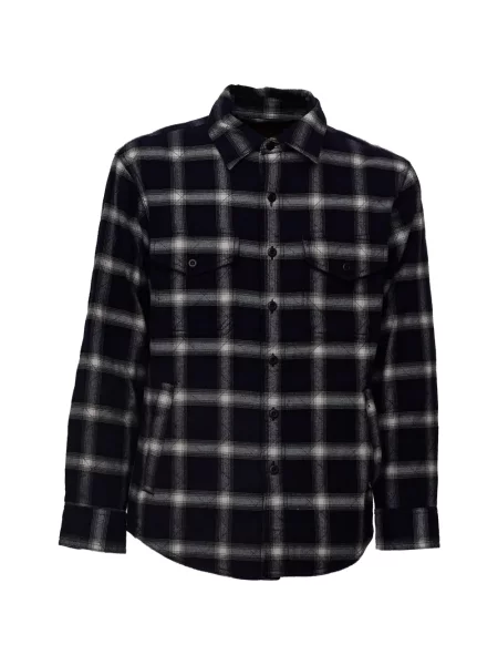 Matlasat cămașă Filson de flanelă albastru