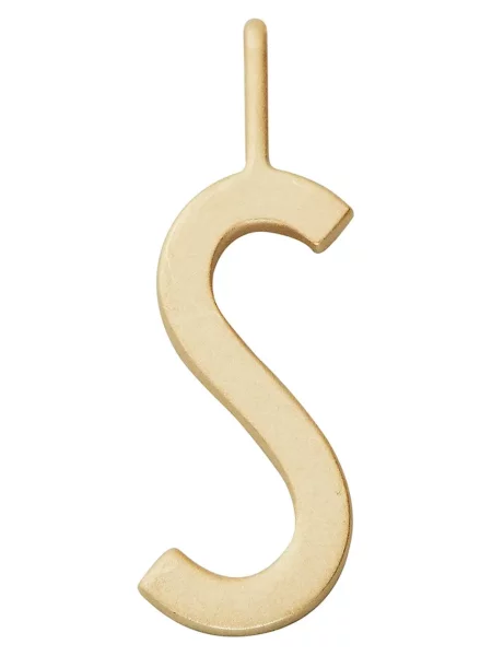 Pozlacený stříbrný přívěsek Design Letters