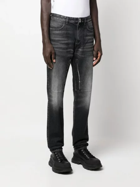 Blugi drepți Givenchy negru