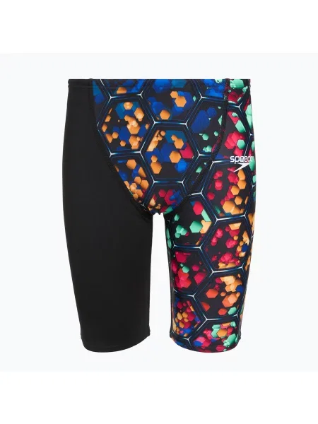Gyermek úszó jammer nadrágok Speedo Endurance+ High Waist Jammer black/blue. Méret: cm fekete