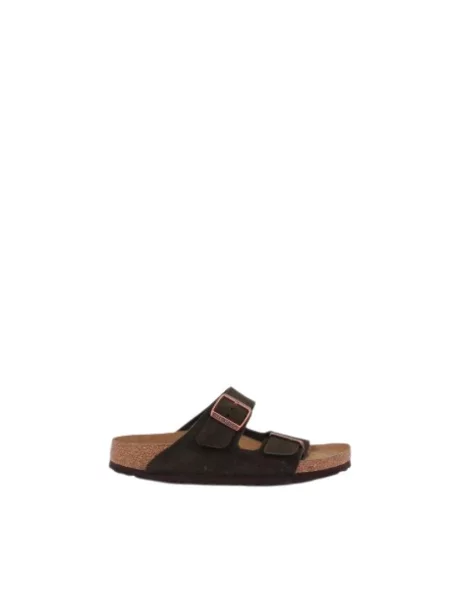 Klapki Birkenstock brązowe