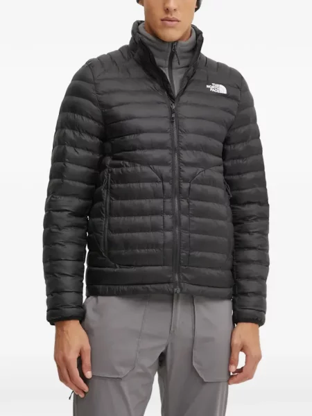 Geacă The North Face matlasată cu autograf negru