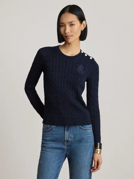 LAUREN RALPH LAUREN Sveter Tmavomodrá modrá