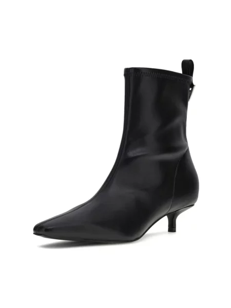 Buty do kostki Guess skórzane czarne