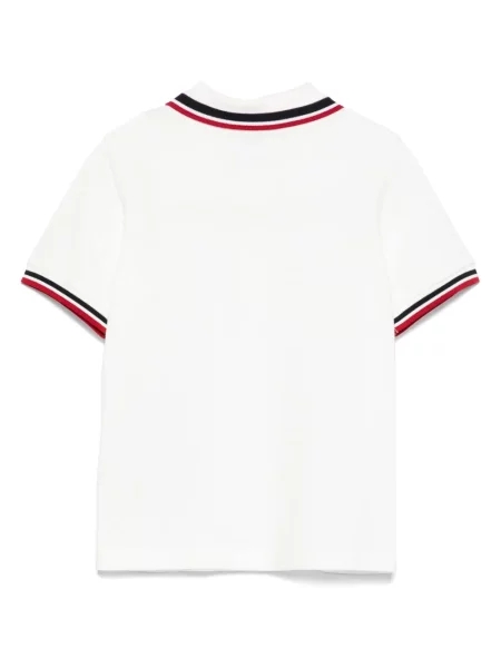 Koszulka polo dziecięca Moncler Enfant biała