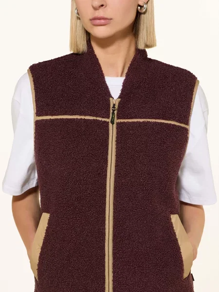 Me°Ru Kamizelka Polarowa Herlev grau fioletowa