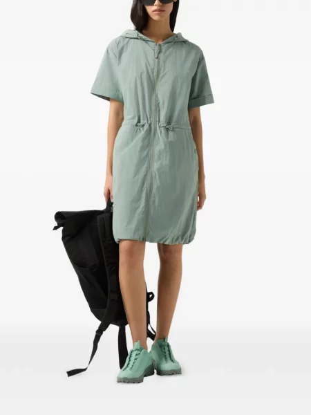 Rochie mini Bogner Fire+ice cu glugă verde