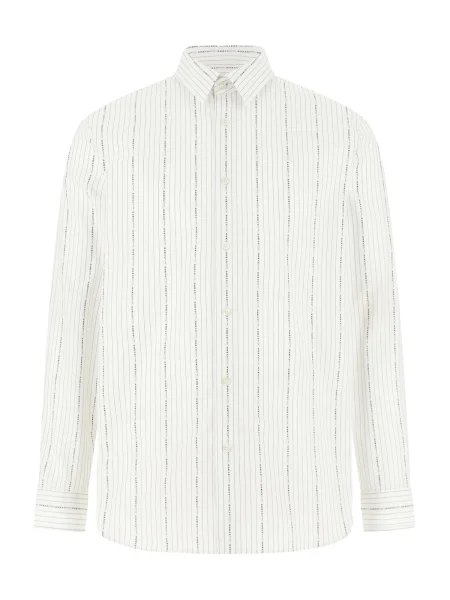 GUESS Košulja tamo siva / crna bijela