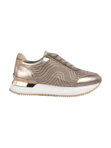 Sneakersy Alma En Pena z nadrukiem żółte