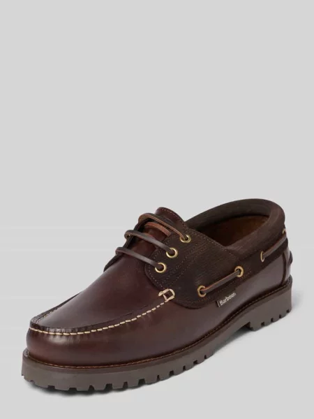 Barbour Półbuty Deck Boat ciemny brązowy