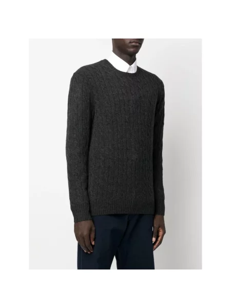Sweter Ralph Lauren z kaszmiru szary