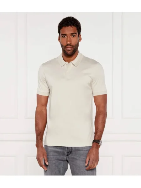 BOSS BLACK Polo H-Phillipson | Slim Fit | mercerizat negru