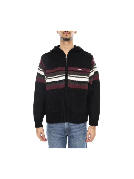 Bluza z kapturem Obey z kapturem czarna