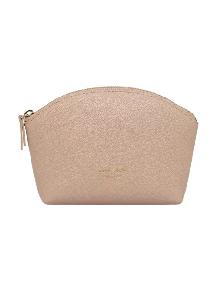Emporio Armani kosmetyczka skórzana brązowa
