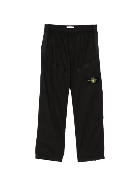 Pantaloni cargo Stone Island cu strasuri negru
