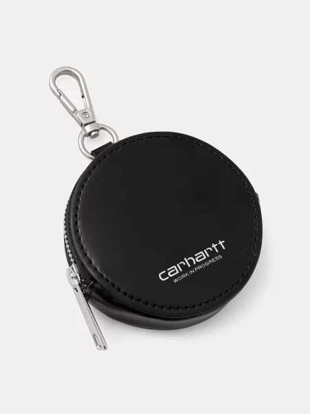 Πορτοφόλι Carhartt WIP Script Coin Wallet Black/ Silver Universal μαύρο