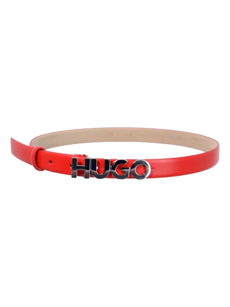 Pasek Hugo Boss skórzany czerwony
