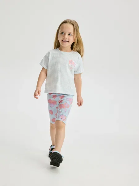 Reserved Велосипедки з візерунком блідо-блакитний блакитні