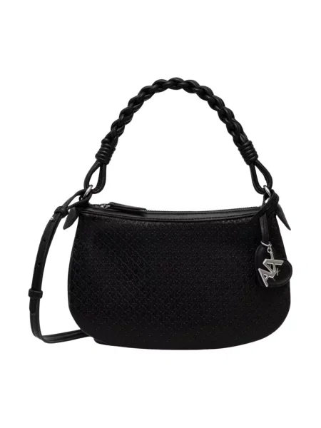 Armani Exchange torebka z imitacji skóry czarna