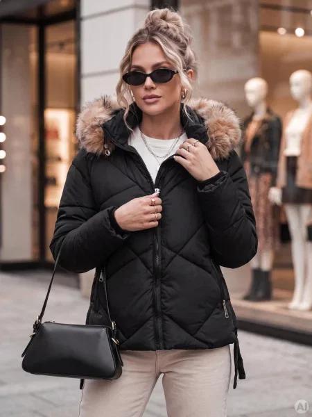 Jakna Dstreet s kapuljačom crna