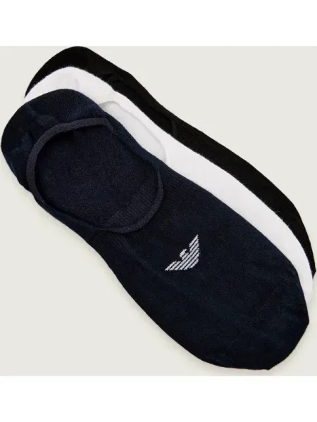 Emporio Armani 3 db-os zokni/titokzokni szett fehér