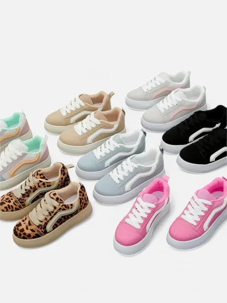 Sneakerși Resti cu platformă negru