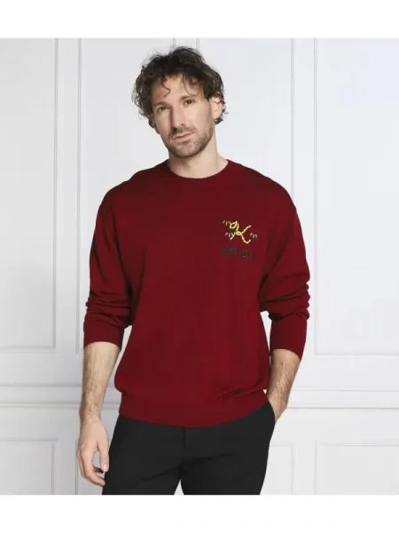 Kenzo de lână pulover bordo