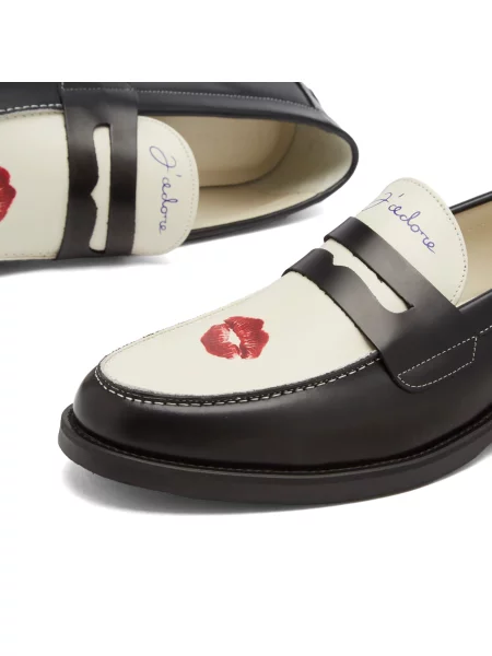 Loafersy Duke + Dexter białe